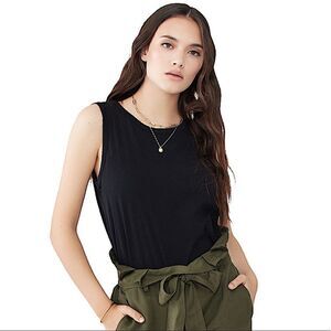 N:PHILANTHROPY Black Edith Tank  